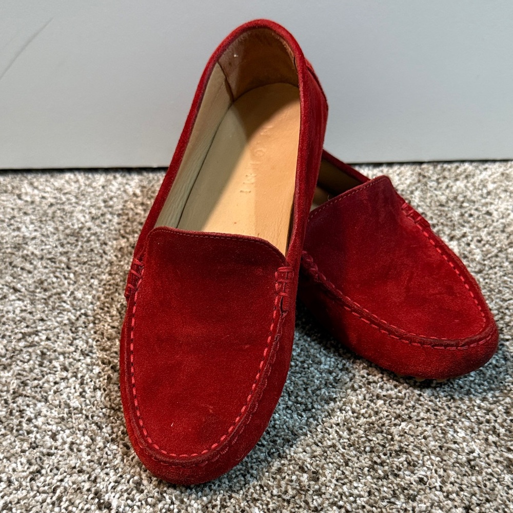 M. Gemi Red Suede Women's Slippers